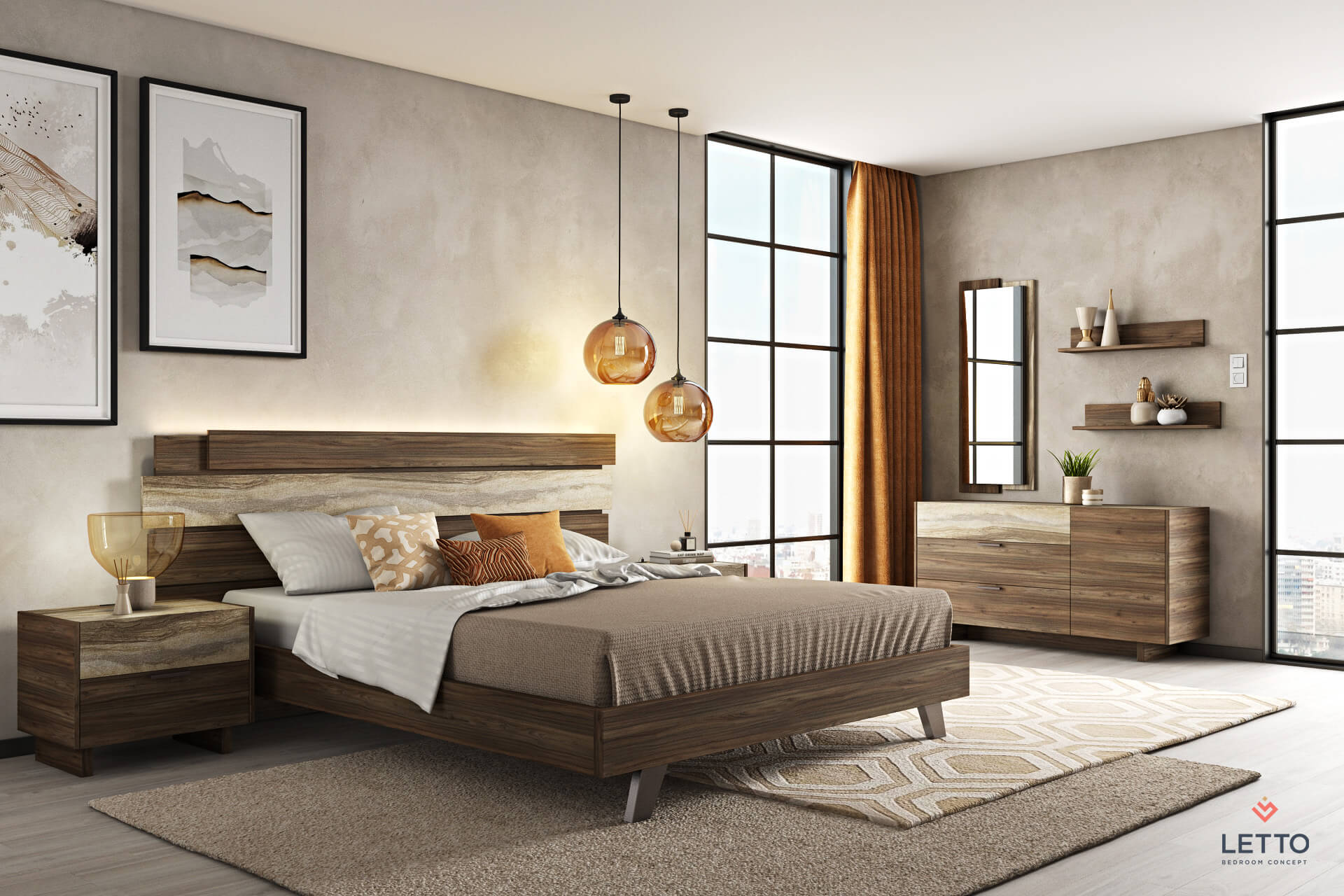krevati-komodina-sicilia-collection-tobaccowalnut-letto-01-theikoepiplo